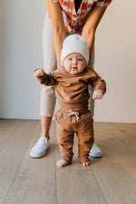 Load image into Gallery viewer, Brown French Terry Jogger Set
