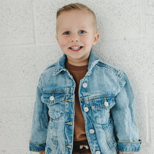 Blue jean outlet jacket for toddlers